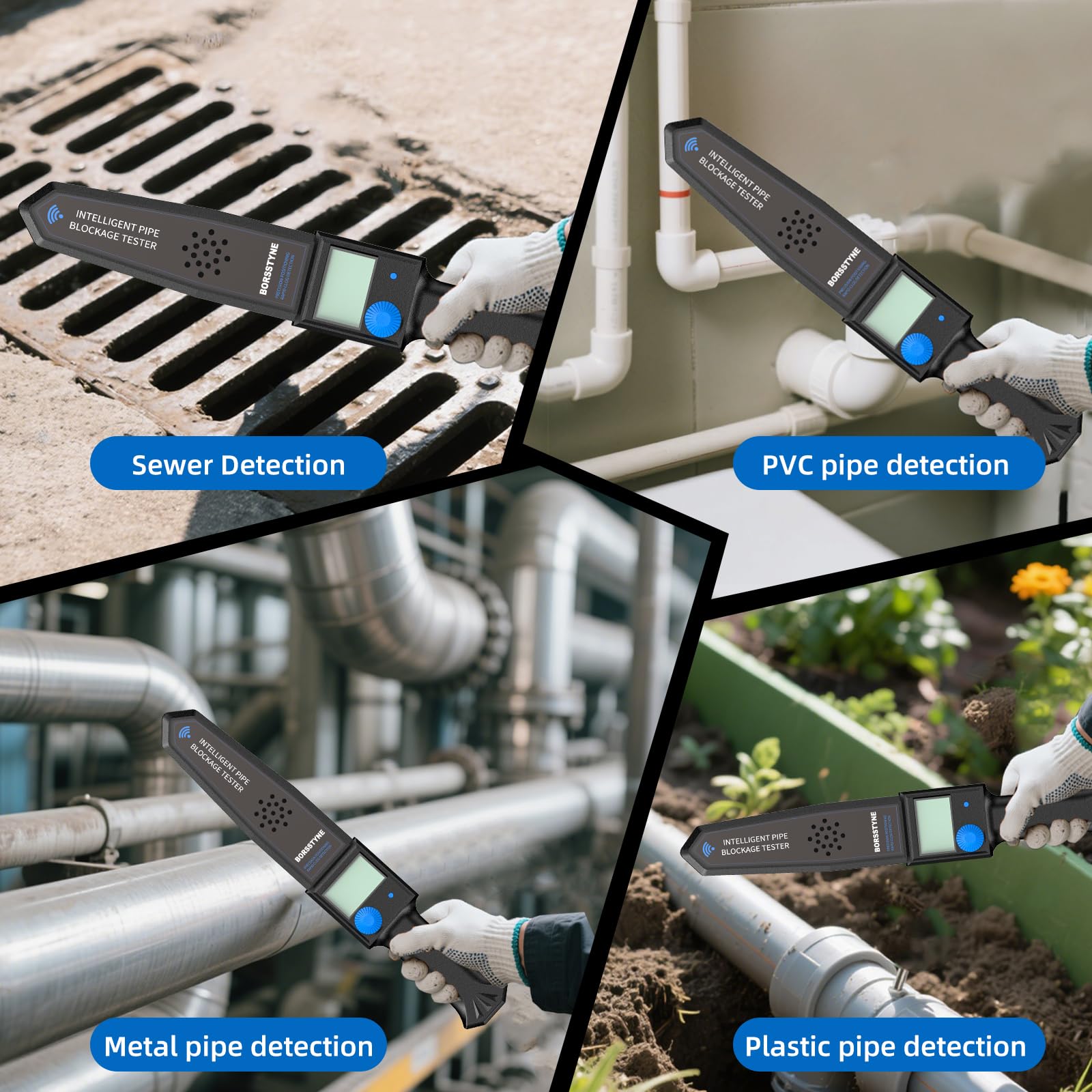 Pipe Locators Precision Blockage Detector for Water pipes underground pipes PVC pipes metal pipes Wall pipes — Amazon image 4