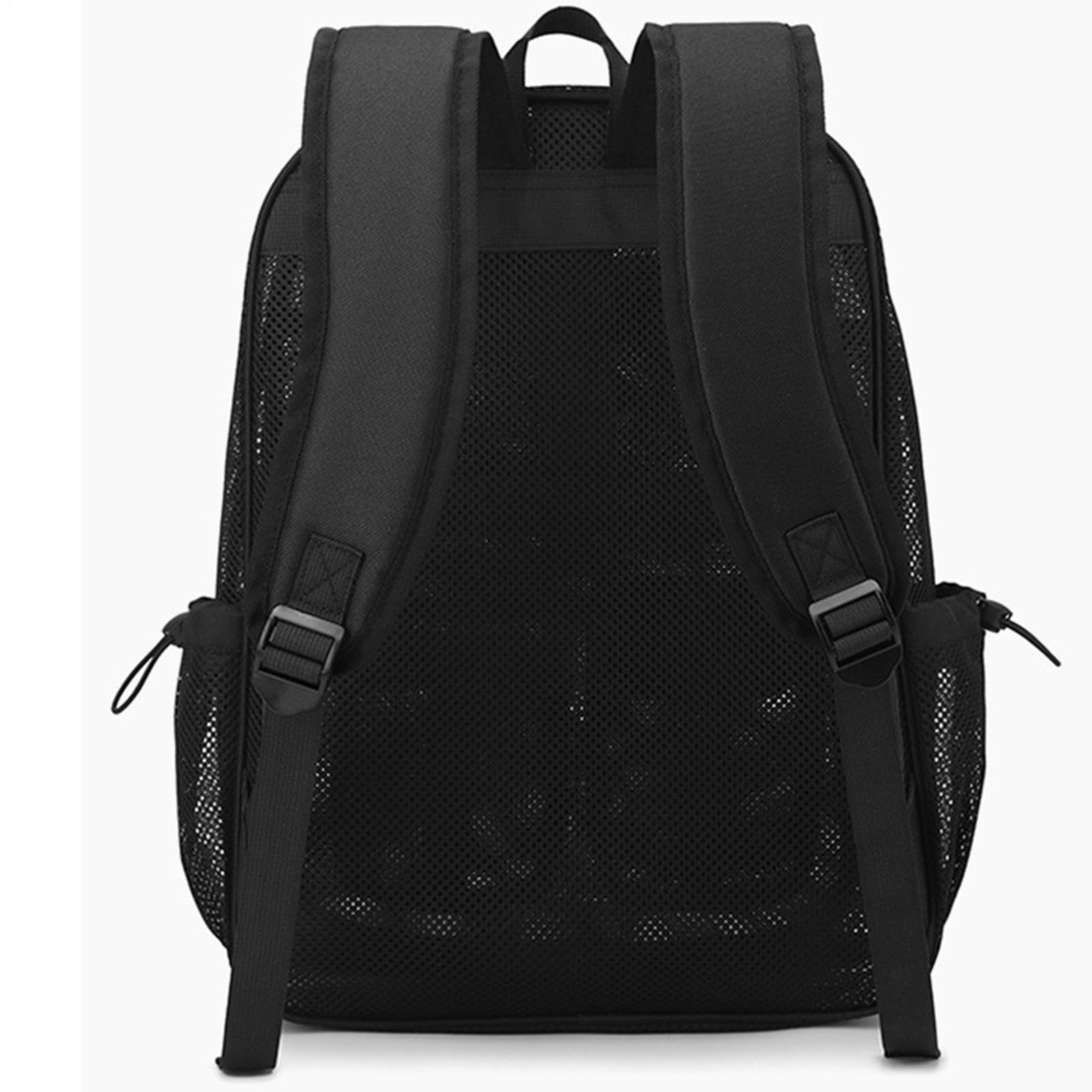 Borsa da spiaggia in rete, leggera, portatile, grande capacità, Nero , Siehe Beschreibung, descrizione | Borsa da spiaggia semitrasparente per bambini, ragazze, nuoto, sport, escursionismo, viaggi, vacanze, lavoro, fitness