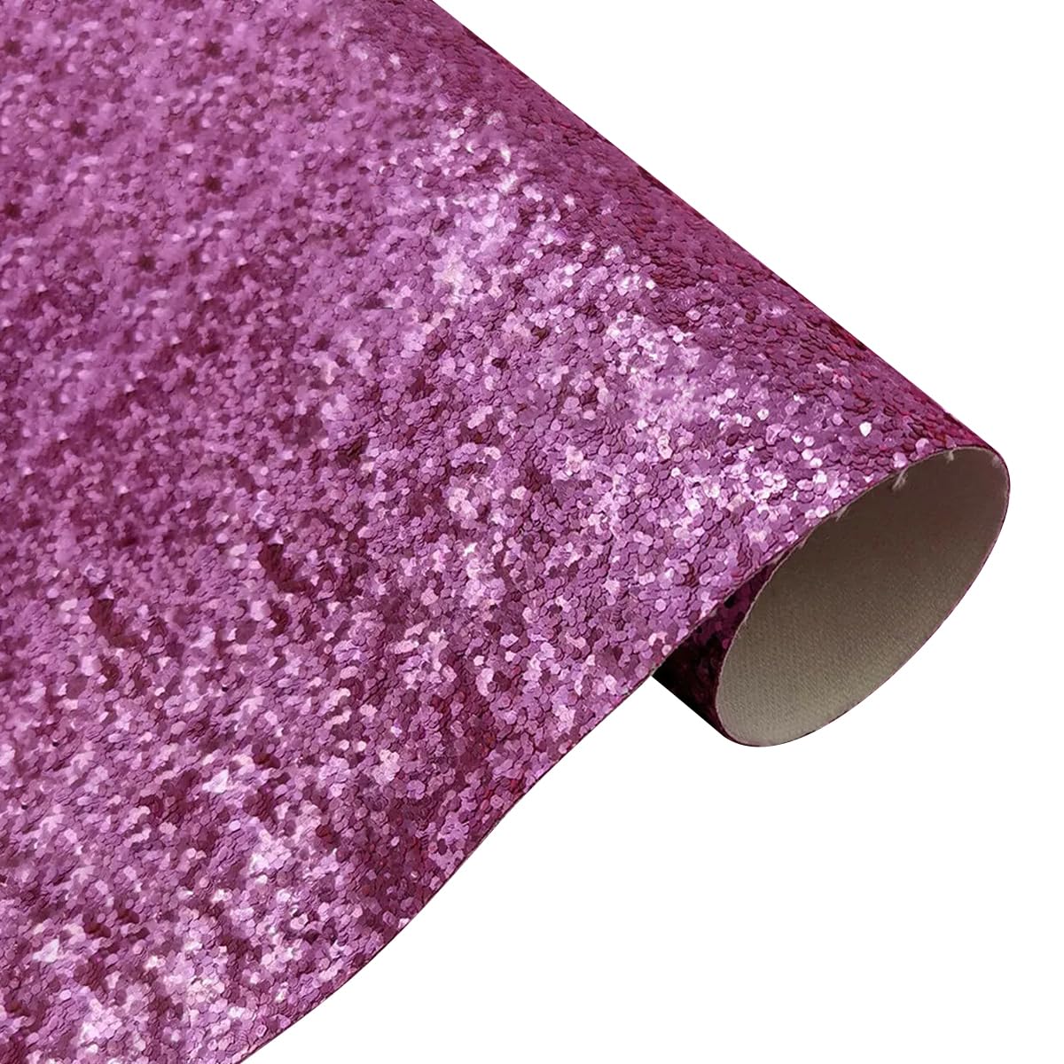 Cuero sintético grueso brillante rosa de 20x120 cm para lazos y ropa firmes