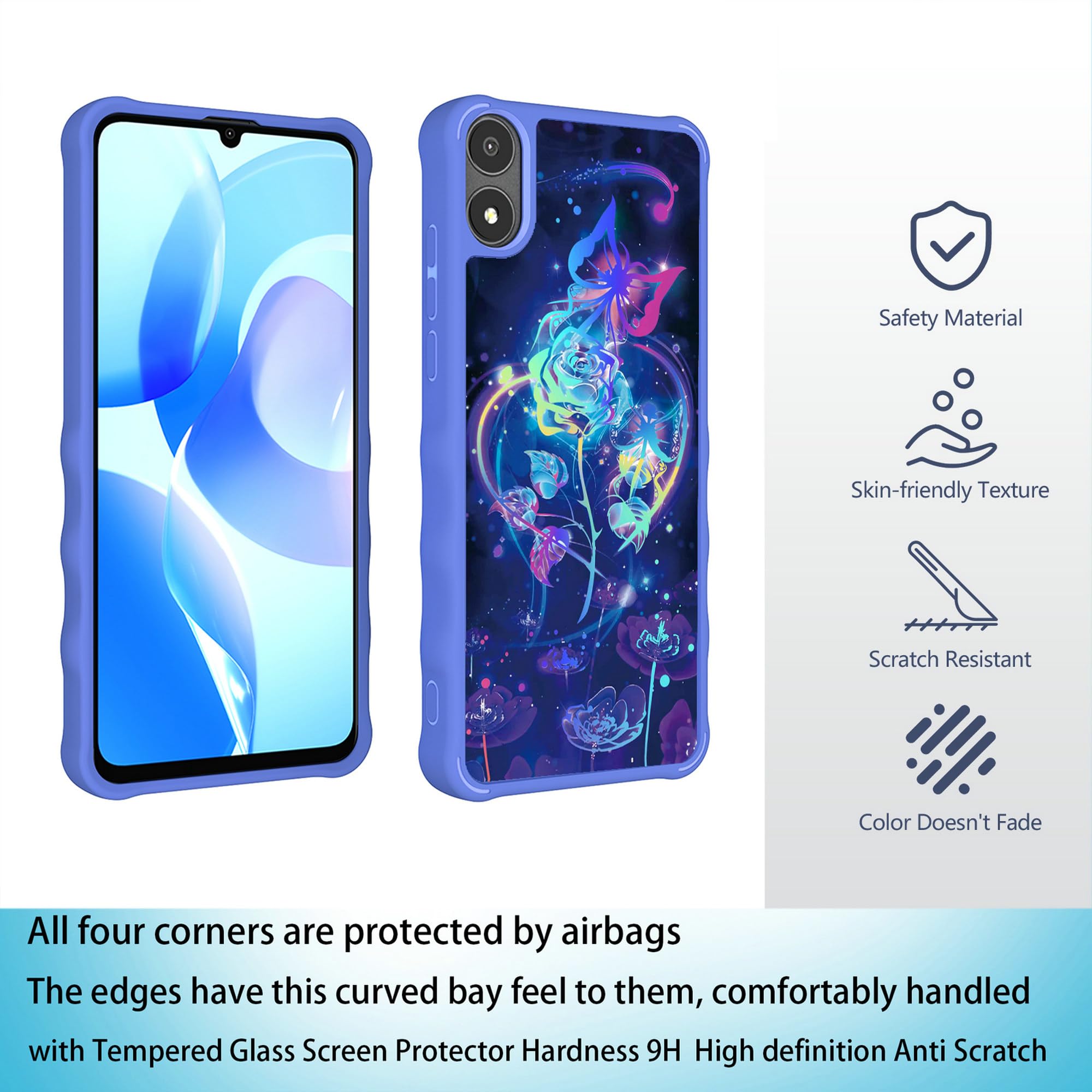 Amazon.com: Compatible with Foxx FOXXD A67L Case [with Tempered Glass  Screen Protector][Gold Glitter] for AriVoice A67L Phone Case : Cell Phones  & Accessories