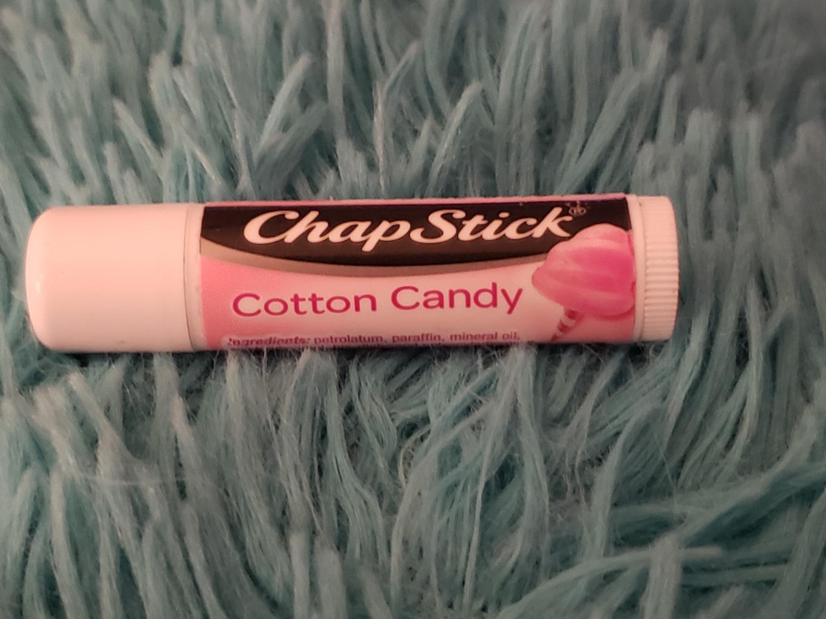 ChapStick Lip Balm, Cotton Candy – Fun & Yummy Moisturizing Lip Care for Dry, Cracked Lips, 0.15 Oz Ea