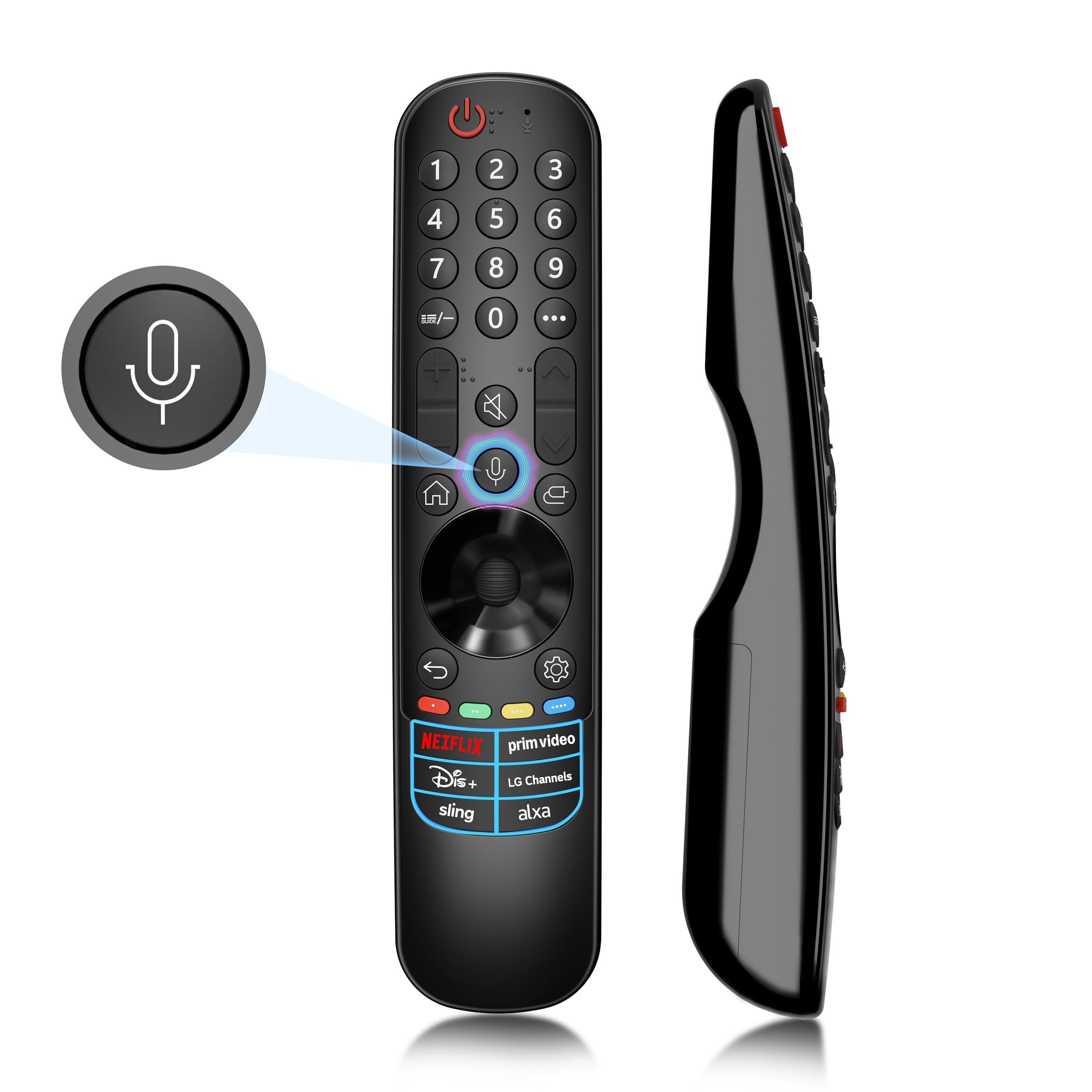 Magic Remote for LG-TV-Remote, for Magic MR20/21/22/23/24GA with Voice and Pointer Function, Compatible for LG Remote Control 2019-2024 UHD OLED QNED NanoCell 4K 8K Smart TVs