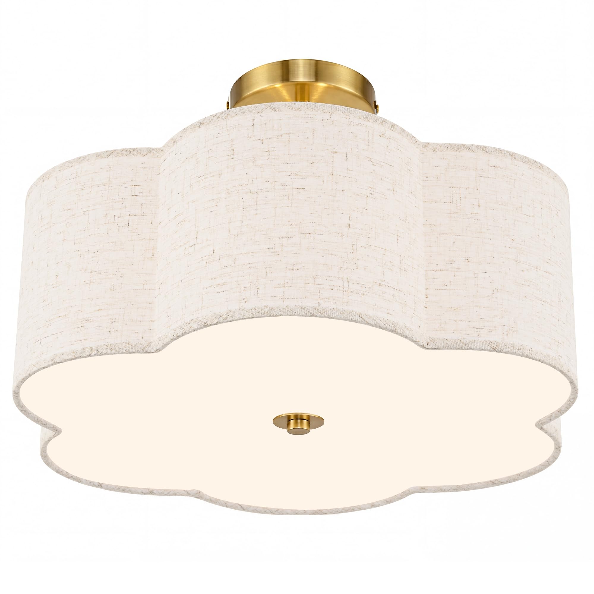 Photo 1 of AUTELO 3-Light Modern Semi Flush Mount Ceiling Light Fixture, 18 Inch