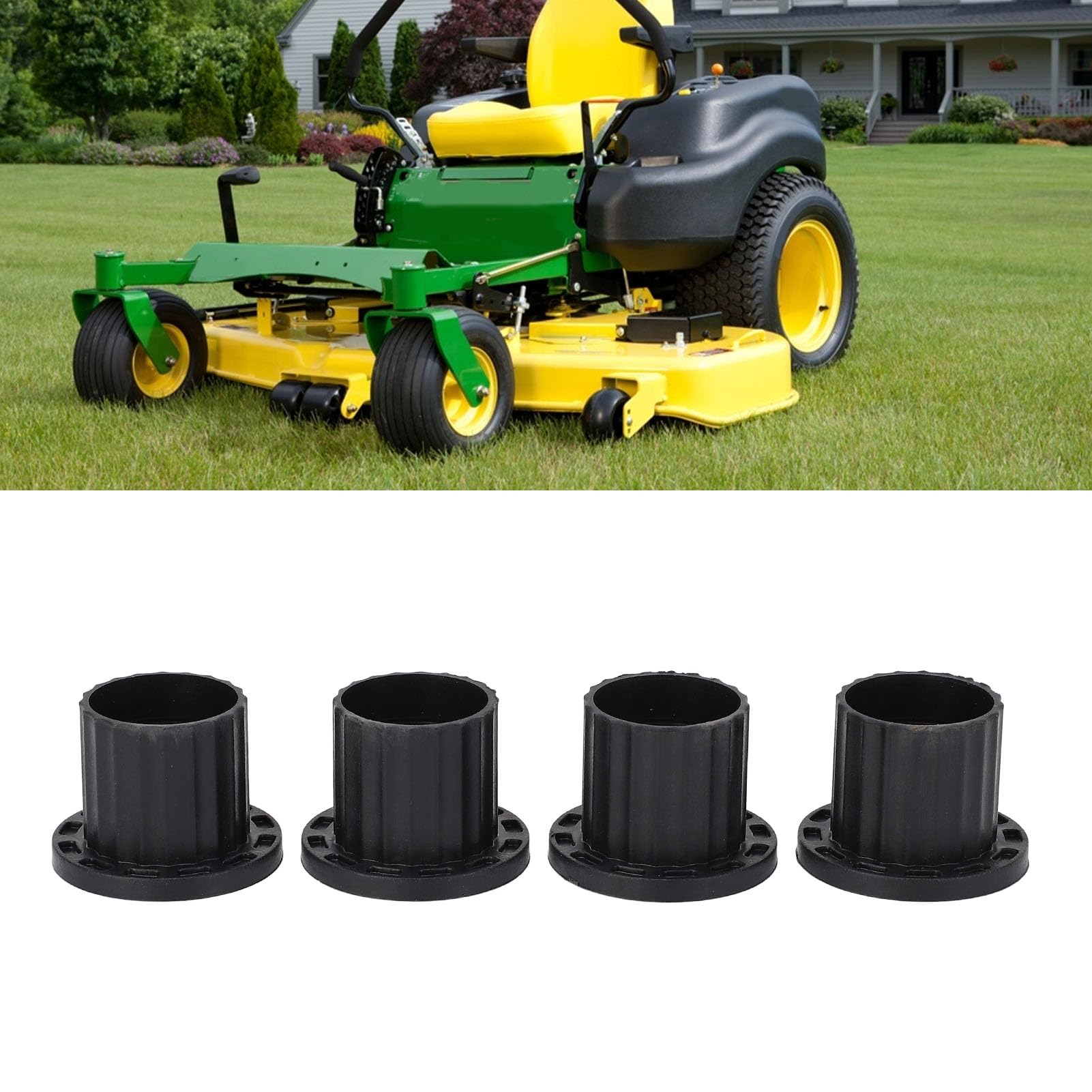 4 szt. Tuleja Wrzeciona Koła Kołnierzowego, Zestaw Tulei Jarzma M167267 o Solidnej Konstrukcji dla Z235 Z255 Z335E Z355E Z335M Z345M Z345R