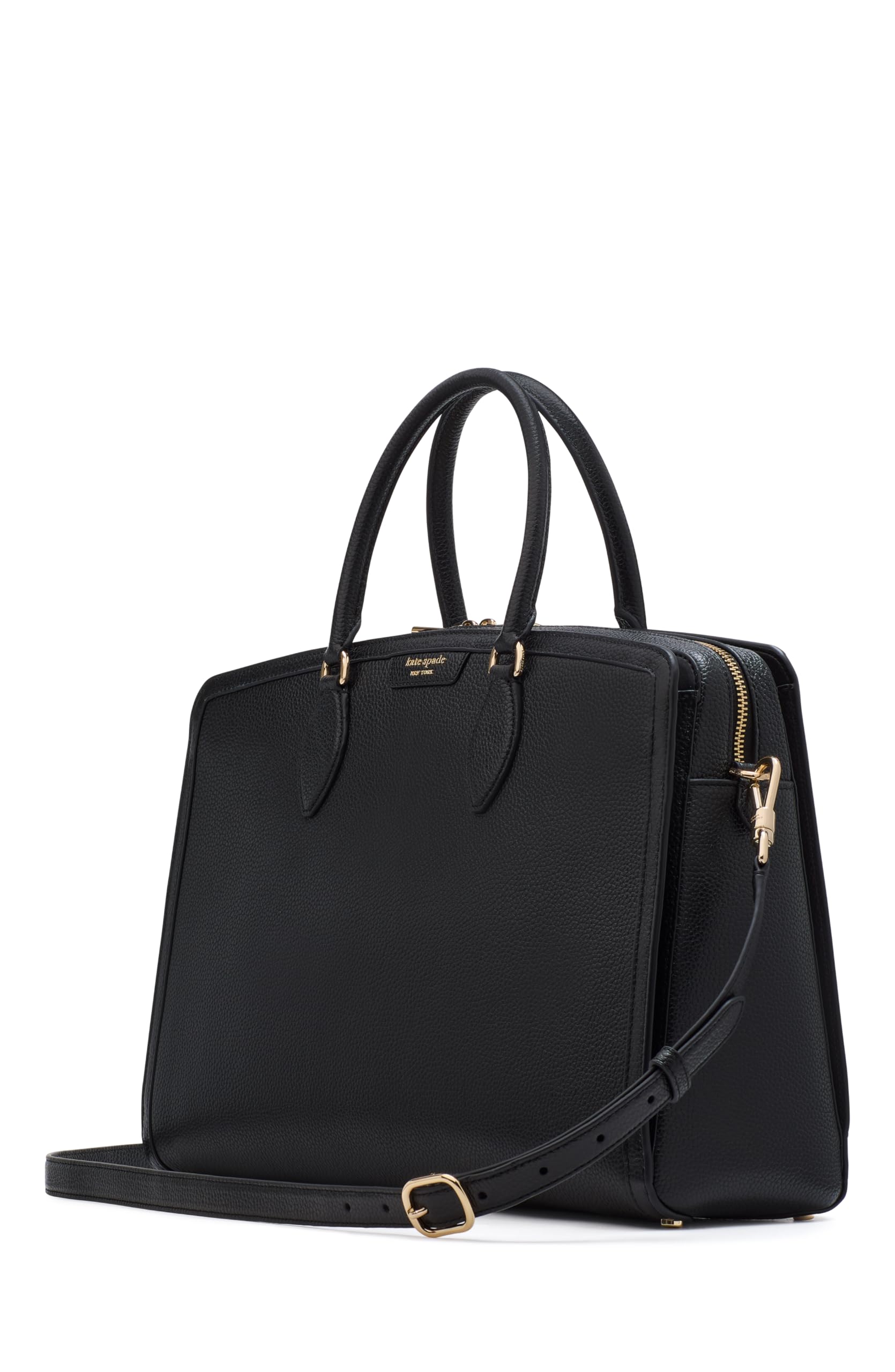 kate spade new york Hudson Pebbled Leather Commuter Laptop Bag, Black