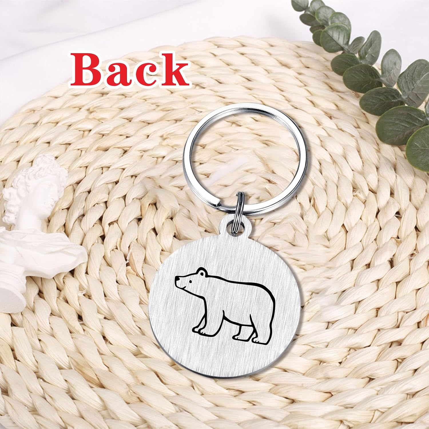 SOUSYOKYO Polar Bear Keychain Gifts for Valentines Day Mini Polar Bear Accessories Key Chain Stuff - Image 5