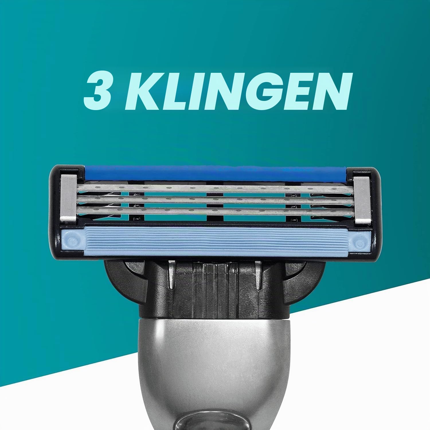 Gillette Mach3 Herrenrasierer + 12 Rasierklingen-Nachfüllungen, 3 Klingen für eine glatte Rasur, passend für alle Mach3-Griffe