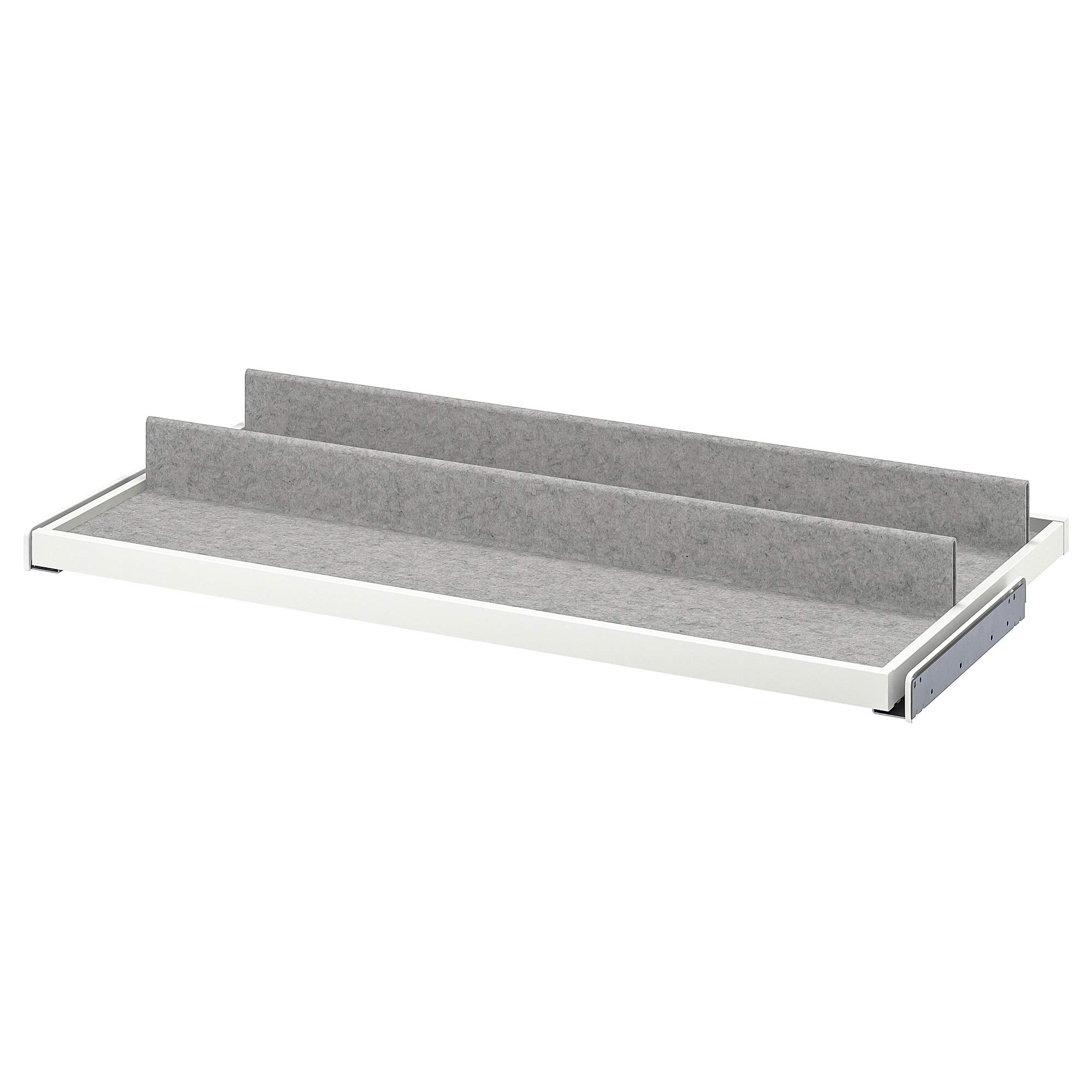 Plateau coulissant KOMPLEMENT dressing ordonné insert chaussures 100x58 cm
