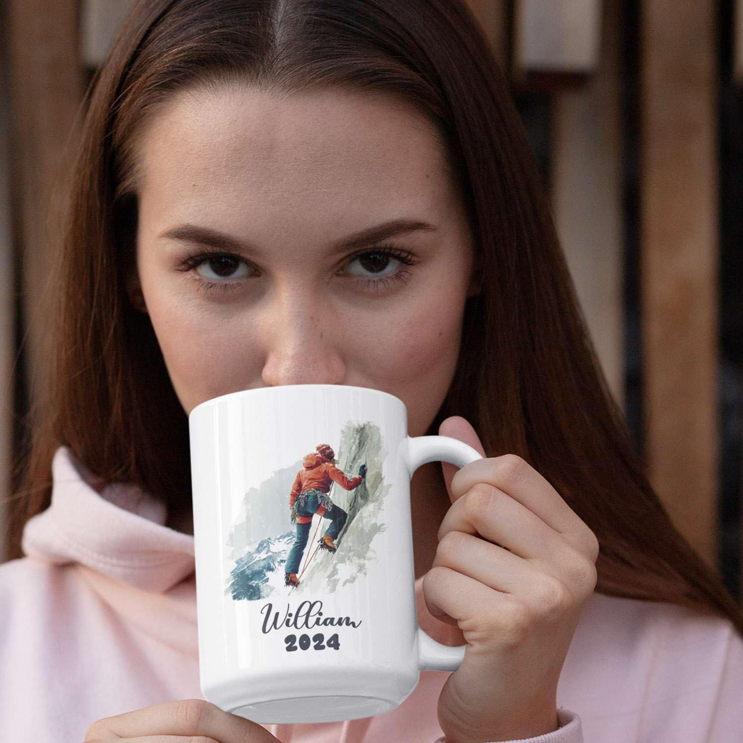 Amazon.com: Personalized Name And Year Climber Mug, Climbing On A Mountain  Design Cup, Custom Climbing Coffee Mug, Gift For Friend, Customized  Climbing Ceramic Cup 11oz 15oz, Winter Lover Accent Mug : Home