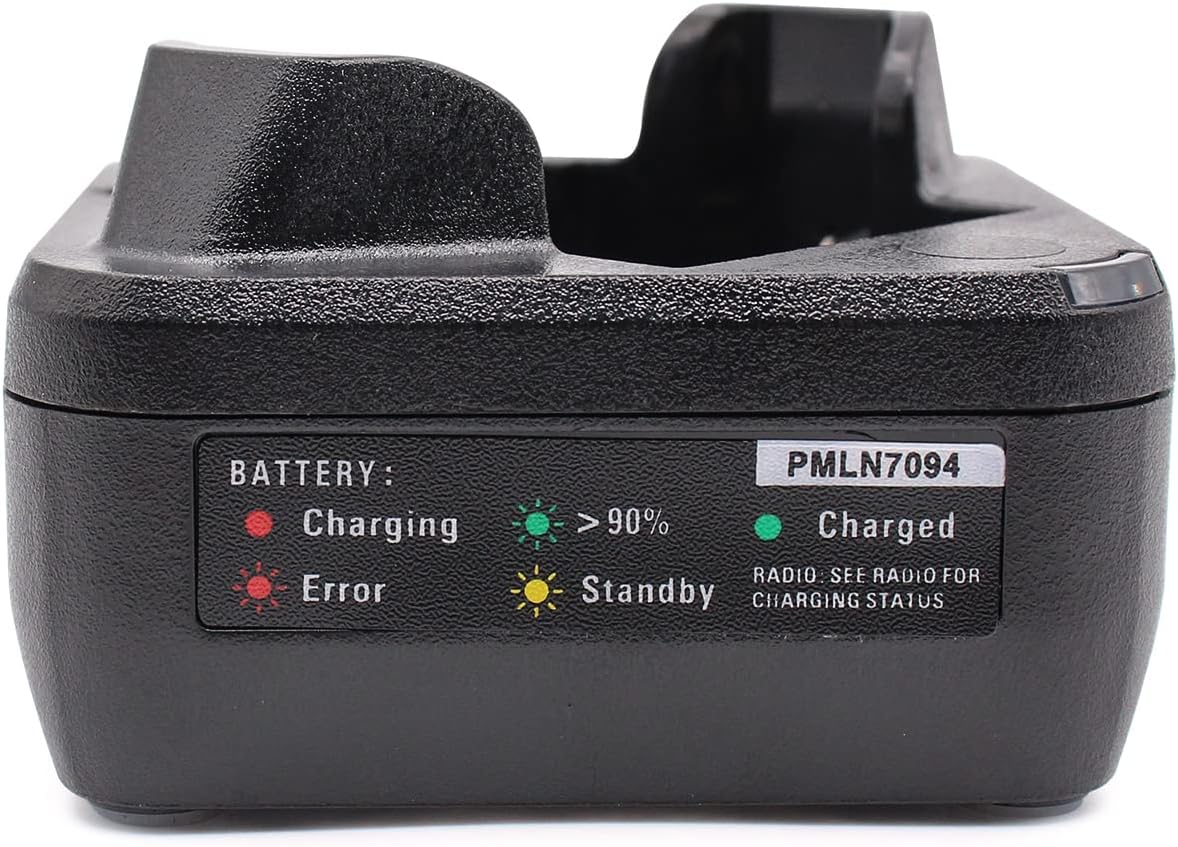 PMLN7094A PMLN7109A Single-Unit Charger Compatible for Motorola SL300 SL300e SL3500e SL1600 SL2600 TLK100 SL1M Radio & FNB-V142LI FNB-V142 Digital Two-Way radios PMNN468A PMNN4468B Battery Charger