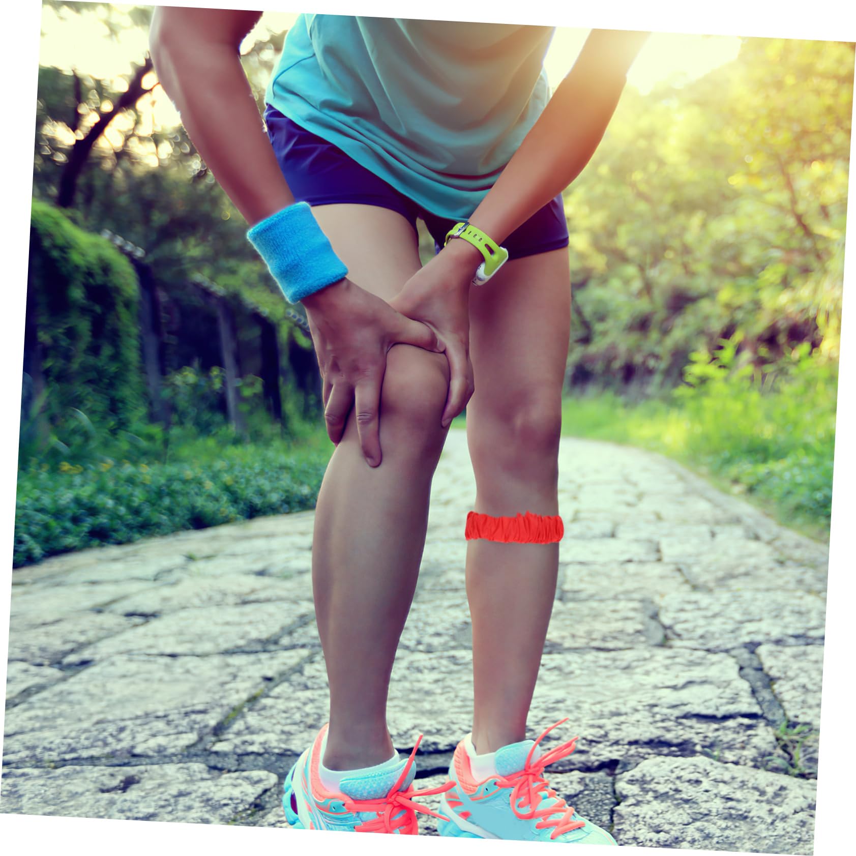 CAXUSD Three-legged Race Leggings Set 4 Elastic Tie Ropes Oxford Elastic Material Safe for Boys and Girls