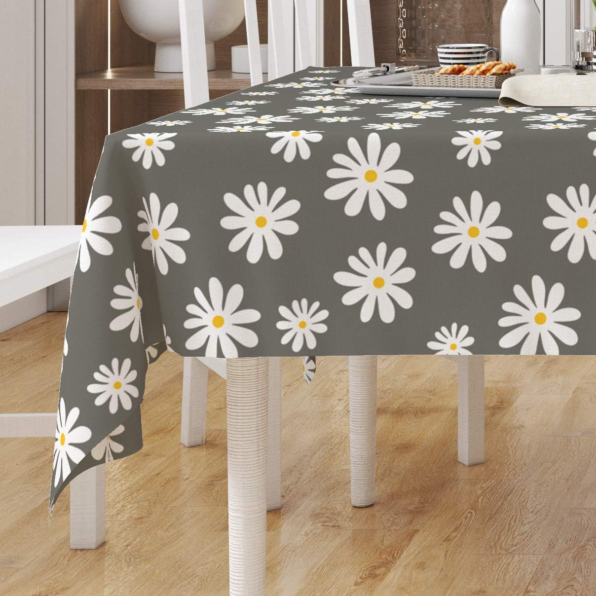Encasa XO Printed Tablecloth 140x230 cm for 6 to 8 seater Dining Table of length upto Rectangular, 100% Cotton - Image 5