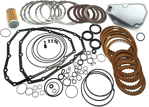 Miniatura 2 de TRANSPEED JF015E RE0F11A CVT Kit de reconstrucción de transmisión automática, kit de reconstrucción maestro con filtro de aceite placas de fricción