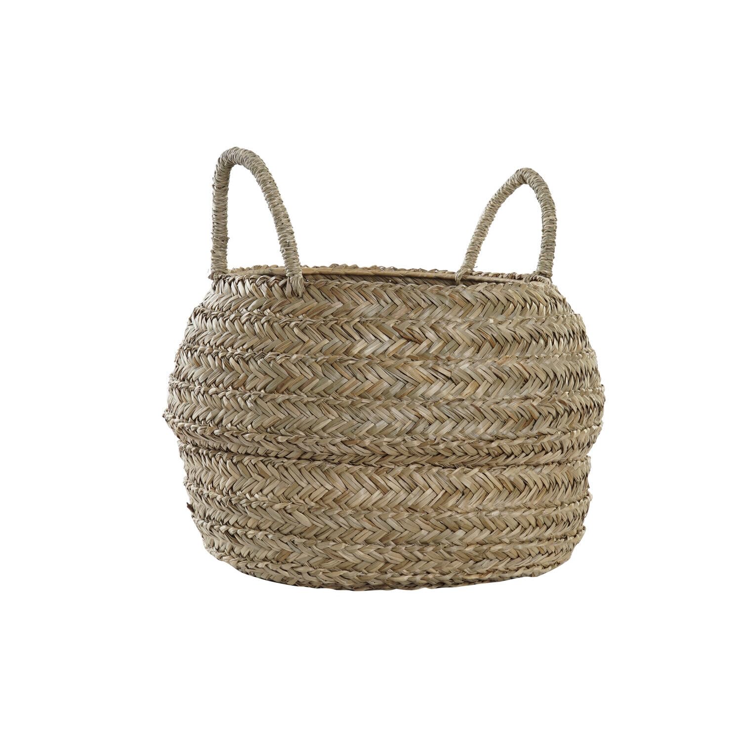 Cesta en seagrass 40x40x30 natural pour rangement maison