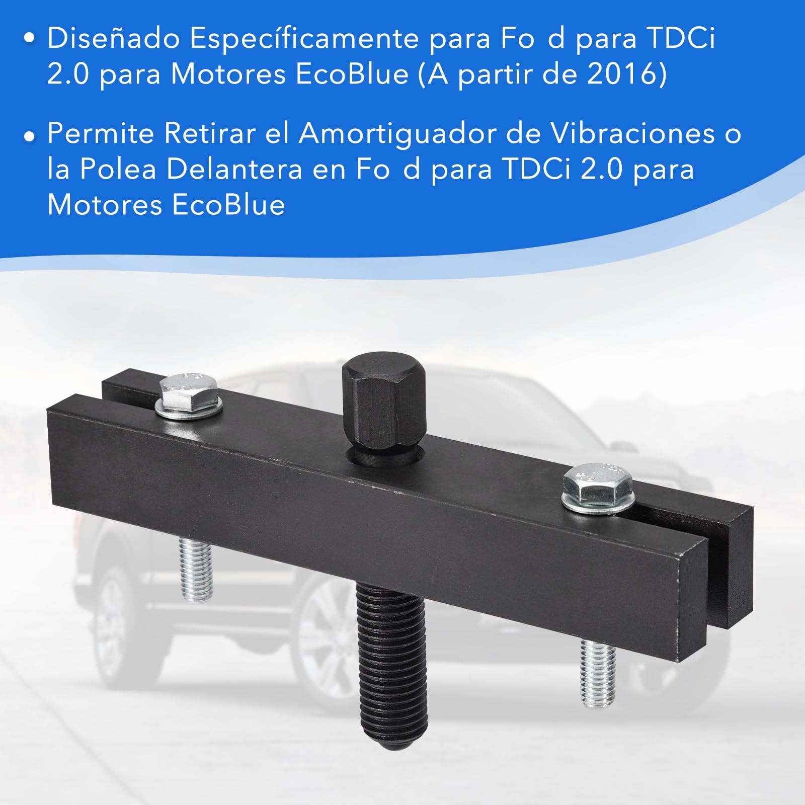CarBole Herramienta de Extracción de Pola del Cigüeñal para Ford 2.0 EcoBlue TDCi - Compatível con Transit Custom/Tourneo Custom AWD/FWD/RWD (2016+)