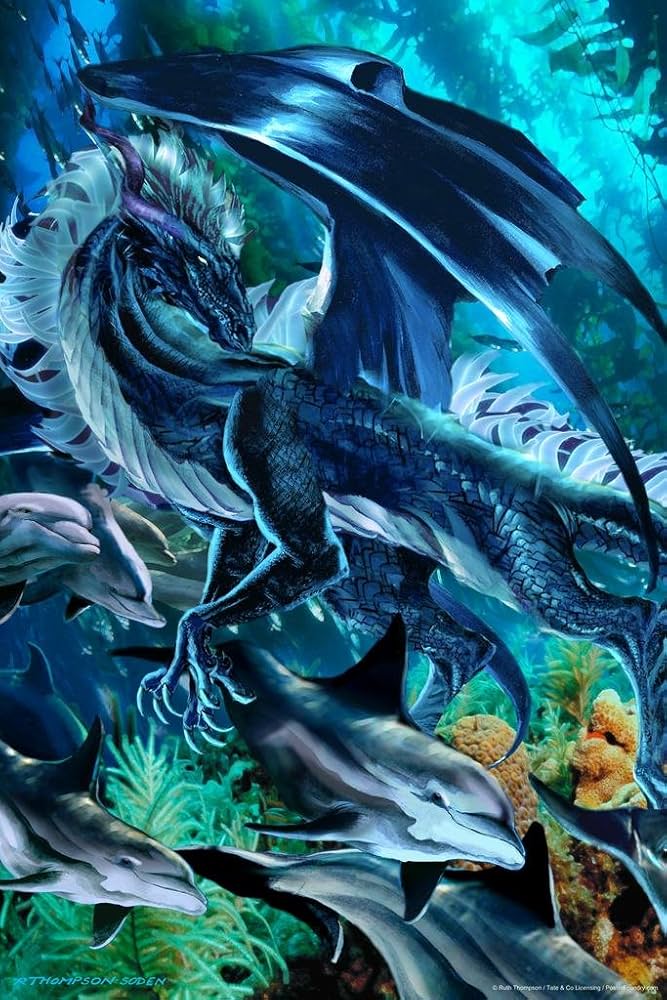 Amazon.co.jp: Ruth Thompson シースカエル ドラゴンポスター