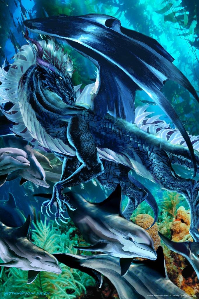 いれずみドラゴン　嵐の血斗　ポスター Amazon.co.jp: Ruth Thompson シースカエル ドラゴンポスター