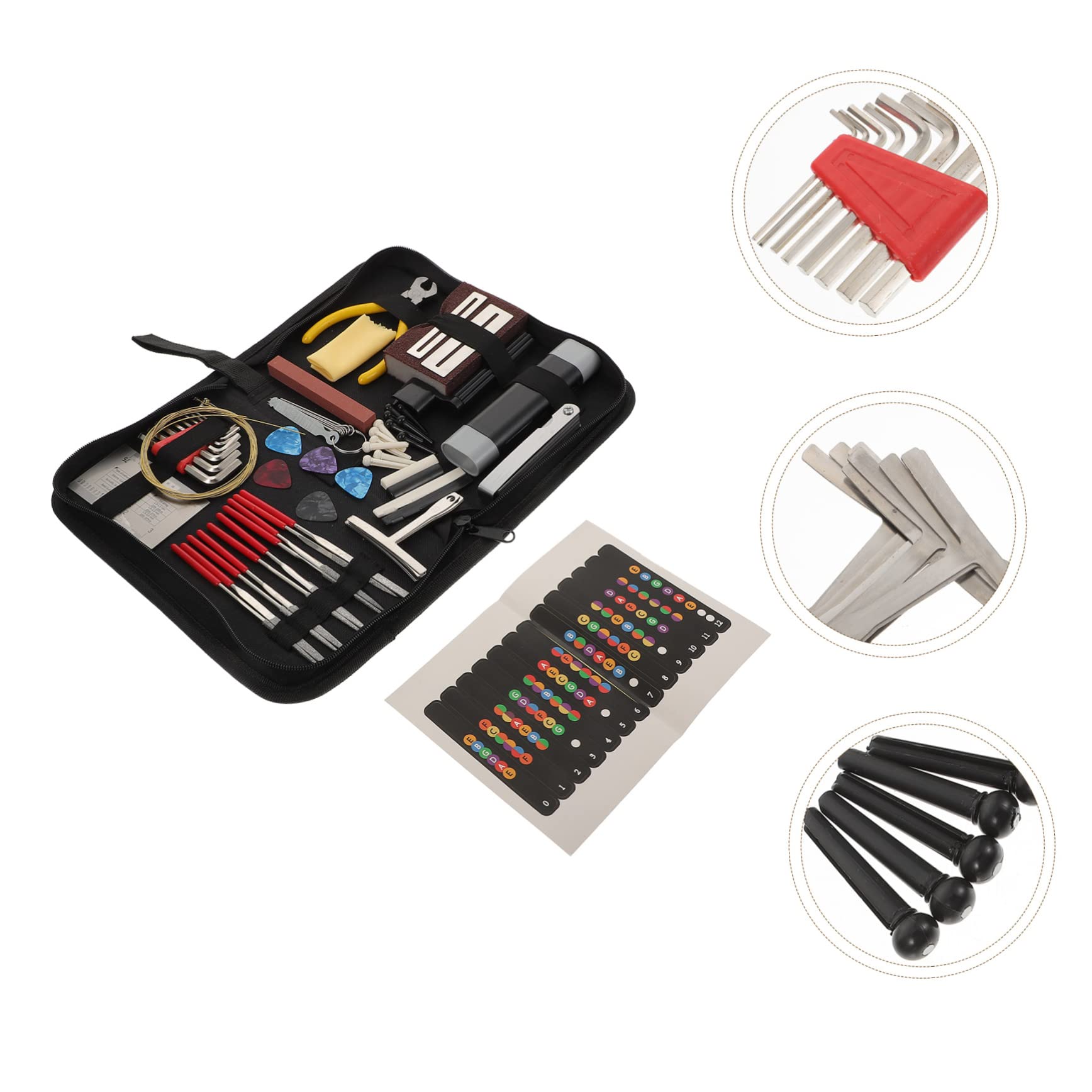 VICASKY 72piezas Kit De De Reparación De De Equipos De Limpieza Portátiles Para De Accesorios Prácticos De Reparación y Cuidado De Instrumentos