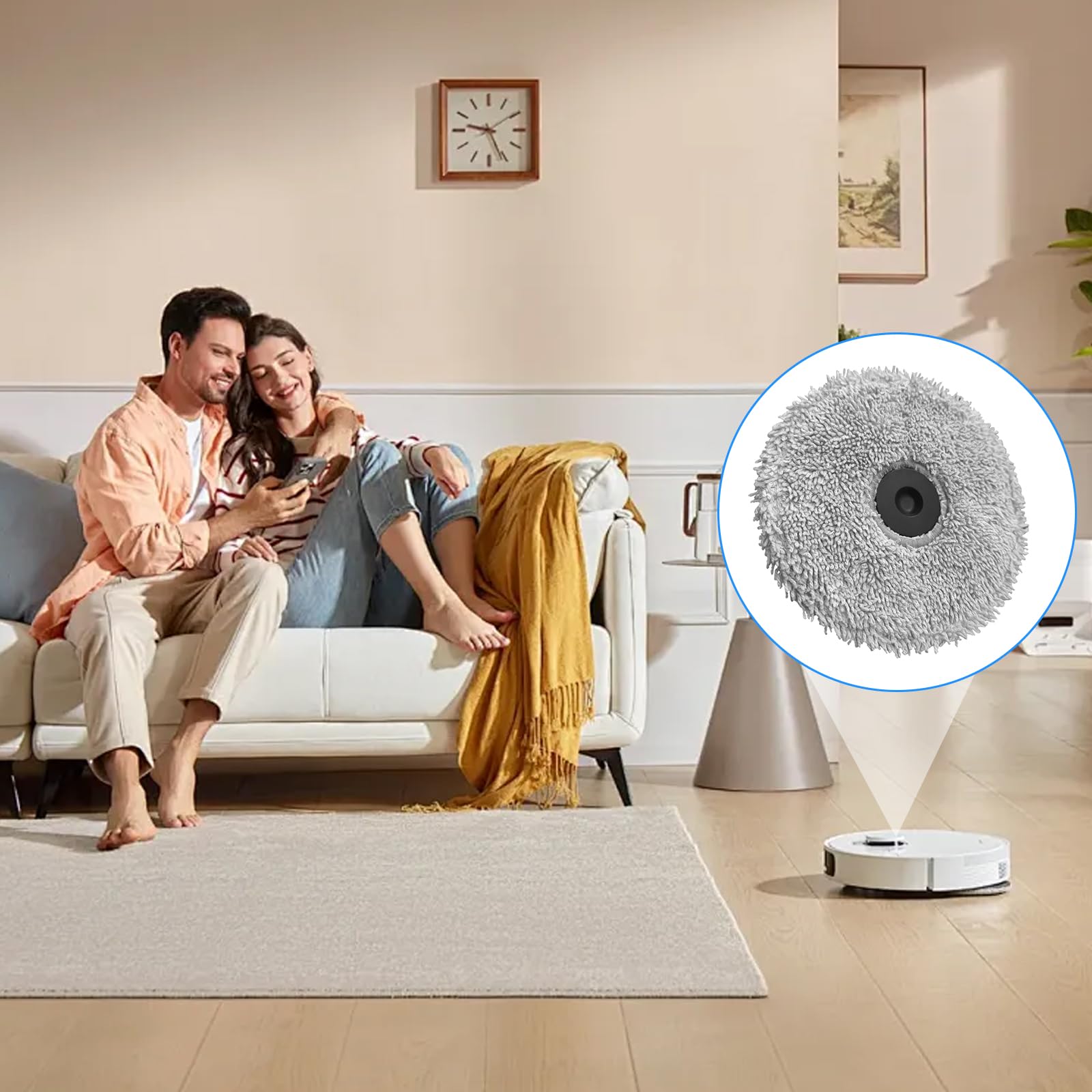 Panno di ricambio per la pulizia applicabile da 12 pezzi per Roborock