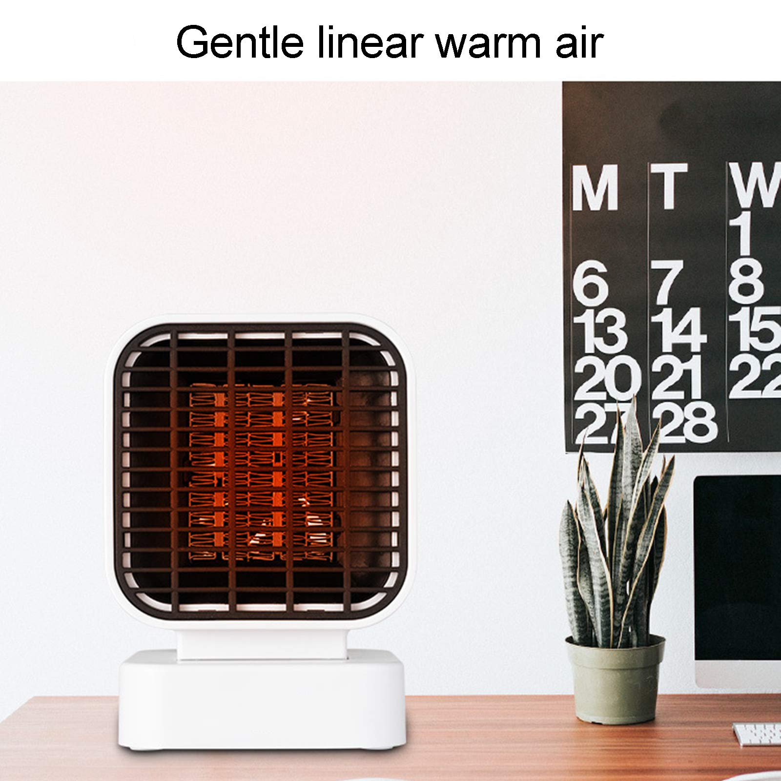Stufetta, Portatile Elettrico oscillante riscaldatore con Over-Protezione Contro Il Calore e Tip-Over Protection, 3s rapido Riscaldamento, Piccolo e Tranquillo