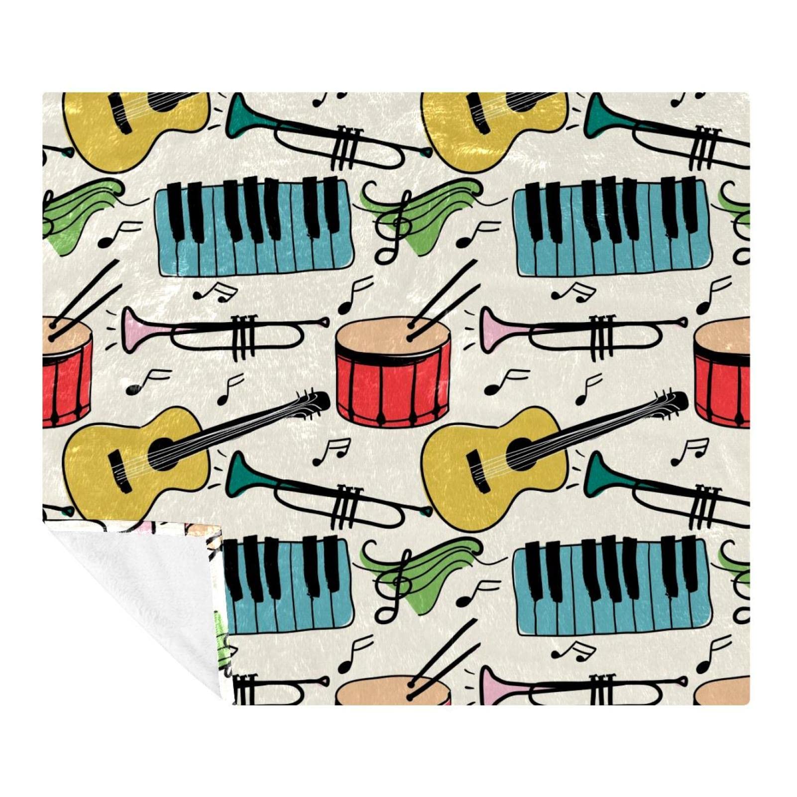 Couverture instruments de musique douce pour vos soirées cinéma sur le canapé