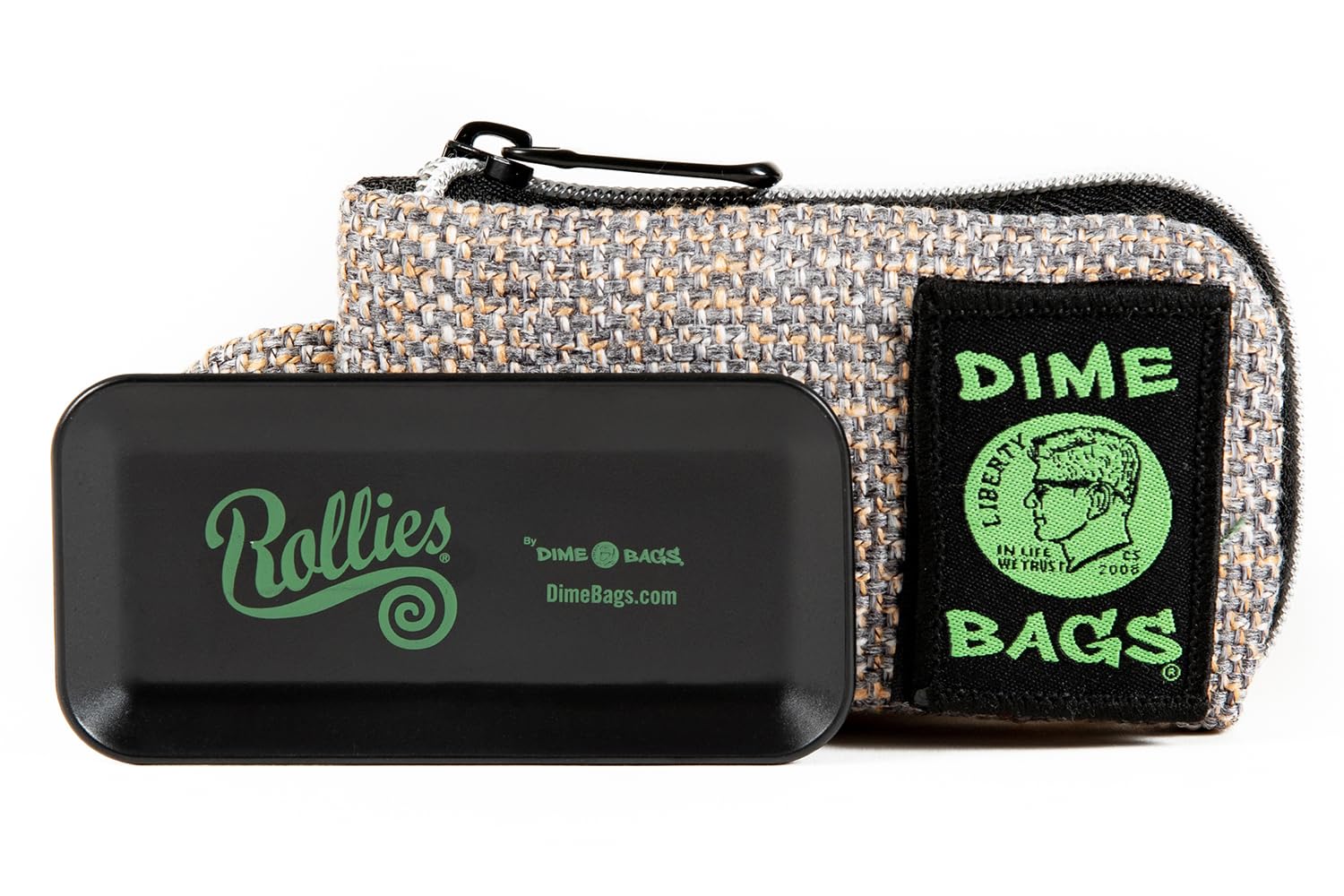 Dime Bags All-in-One Padded Pouch with Accessory Tray and Carbon Filter Pocket (5", Sand)