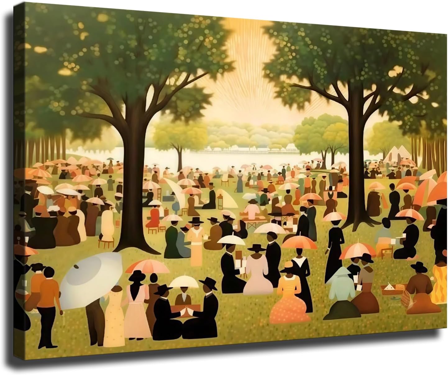 The Family Reunion Celebration Wall Art, Black