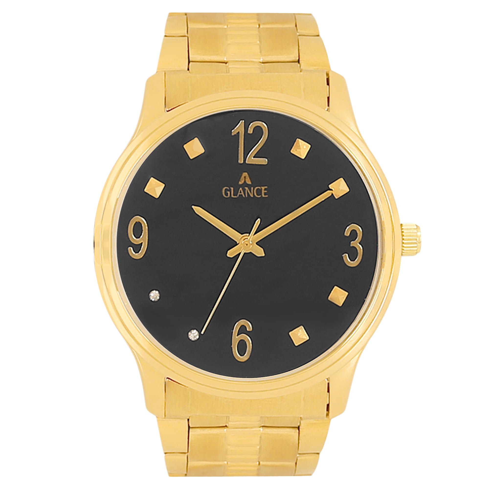 Astro 1582 Black DIAL Studded Dial Metal Bracelet Chain Analogue Mens Wrist Watch (Black DIAL) (B0CKL6XN3L) Amazon Price History, Amazon Price Tracker