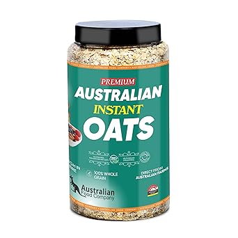 Australian Food Company - Australian Instant Oats 1.1 Kg | Premium Gold Standard with Beta Glucan Fibre | High Protein | Diet Food for Weight Management, Oatmeal, Breakfast, Porridge, Overnight oats - image, photos