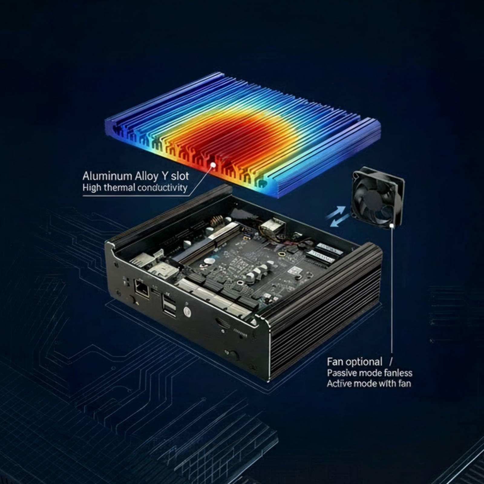 Firewall-Appliance, N150 Mini PC/router soft con 4X porte I226-V 2.5G | HDMI DP 4K, 6W TDP, barebone senza RAM SSD, adatto per pfSense, OPNsense, PVE, ESXi, uso domestico o aziendale