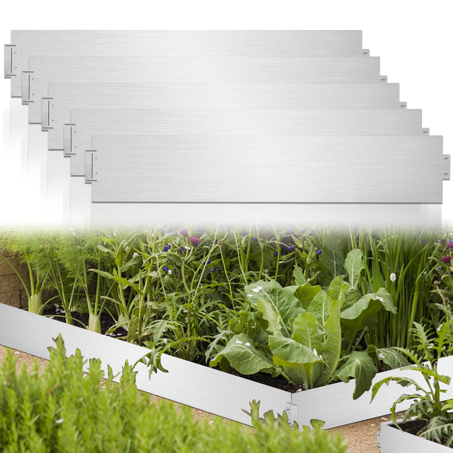 Joparri Bordure De Pelouse En Métal - 5 M, 10 M, 15 M, 20 M, 30 M