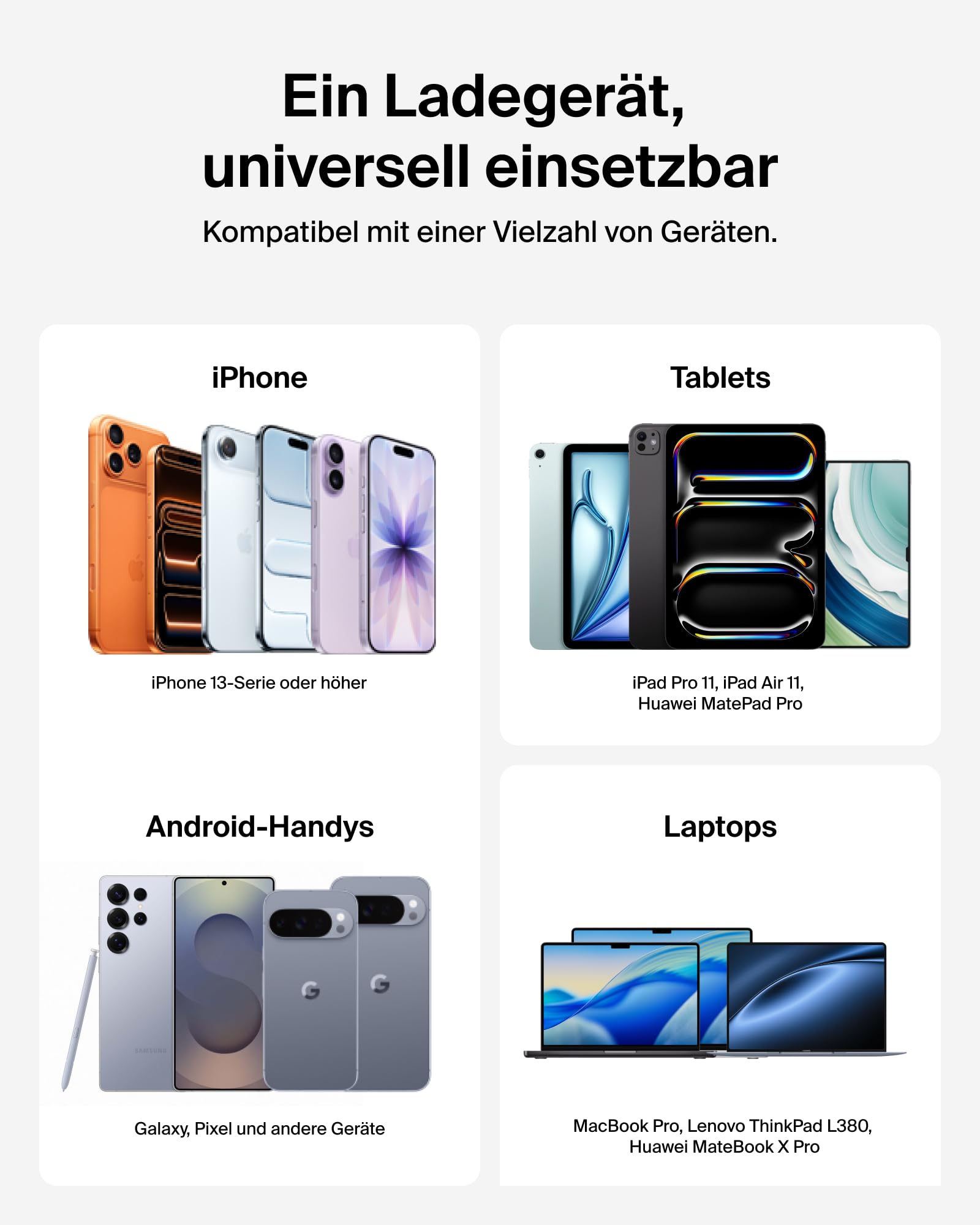 Belkin BoostCharge USB C Ladegerät, 100W, Kompaktes GaN Schnellladegerät mit Einklappbarem Stecker, Netzteil für iPhone 17, Samsung Galaxy S26, Pixel 10, AirPods, Tablet, MacBook, Chromebook – Schwarz