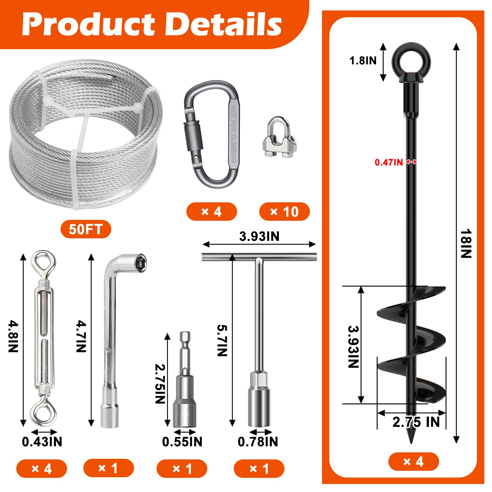 4 Pcs 18