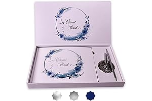 Guest Book Wedding Set: A Love Story Signed by Guests