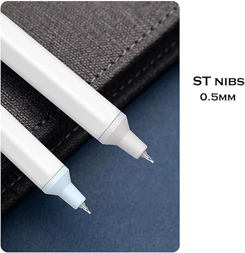 Miniatura 6 de DUNBONG Bolígrafos de gel retráctiles, punta fina de 0.020 in, bolígrafos de gel de tinta negra, caja de 4 bolígrafos (4)