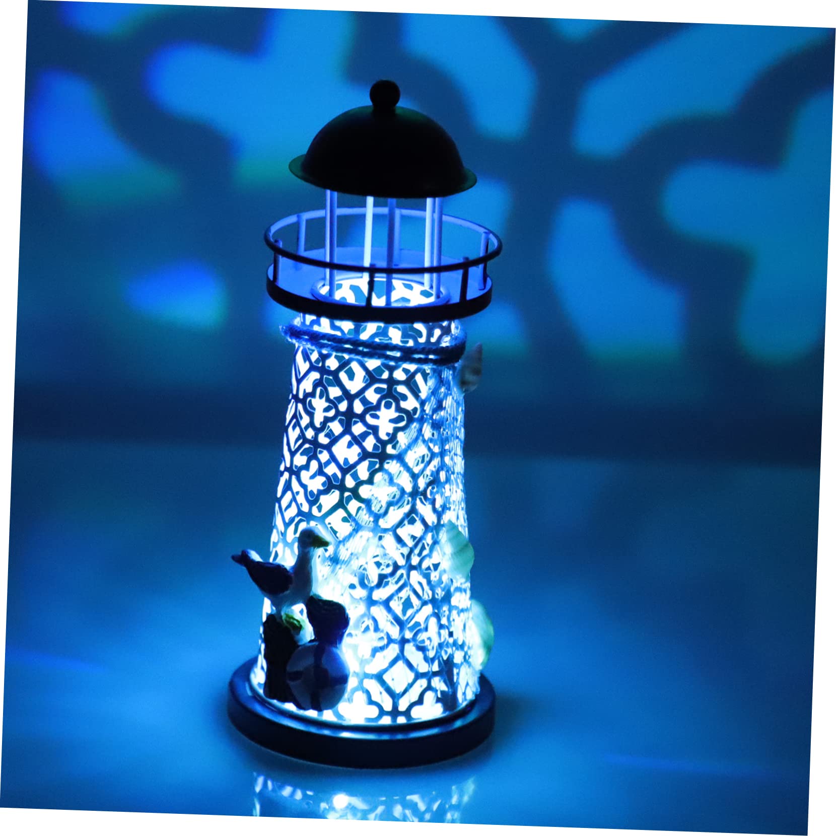 Amazon.co.jp : Housoutil シー 鉄製アートキャンドルホルダー 灯台型