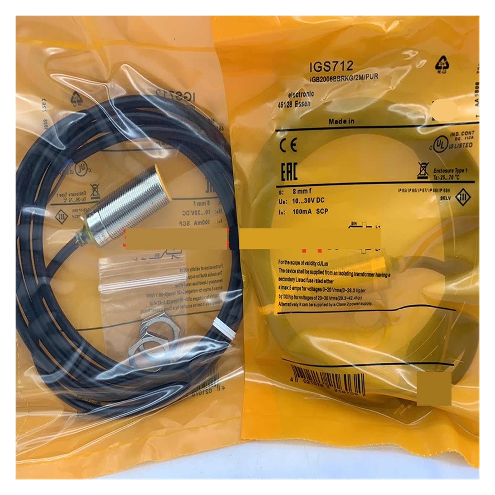 Interrupteur de proximité IGM206 capteur anti-usure pour remplacer les fins de course