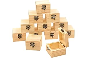 Handmade Wooden Treasure Boxes for Creative DIY Craft