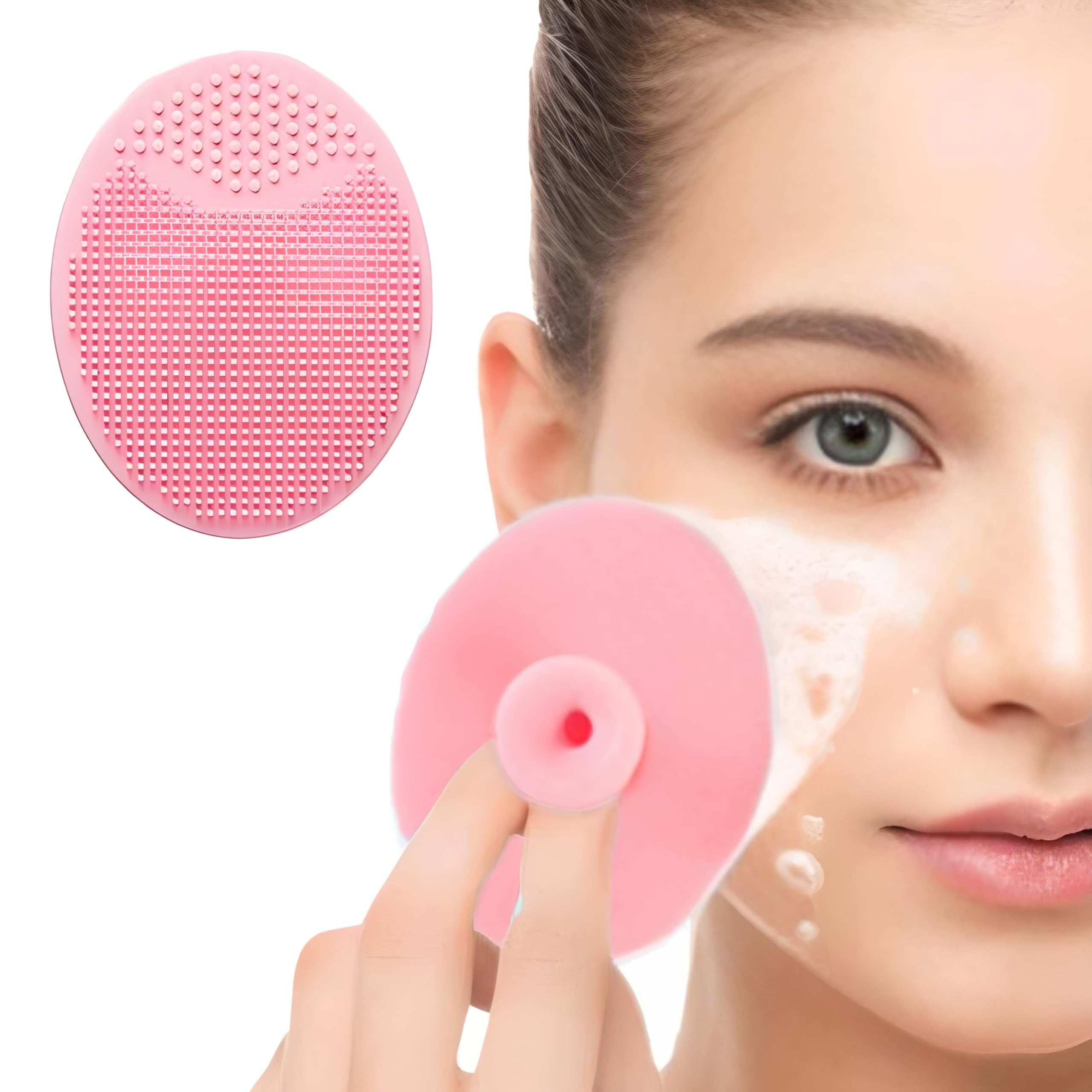 Silicone Face Scrubber Exfoliator (Pack of 3) – Soft Face Brush for Deep Cleansing, Acne & Blackhead Removal, Facial Pore Pad for Gentle Exfoliation, Skin Care Tool for Women & Girls-image-31