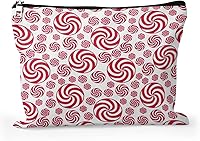 Vista 11 de Cafl Bolsa de maquillaje para mujeres y niñas, organizador de viaje portátil de gran capacidad, 10 x 8 pulgadas, Par de mirlo posado en ramas