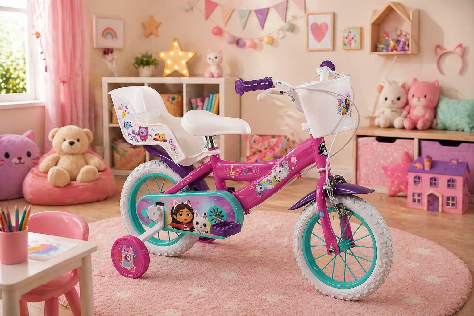 Toimsa Gabby's Dollhouse Vélo pour Enfant de 3 à 5 Ans 12"