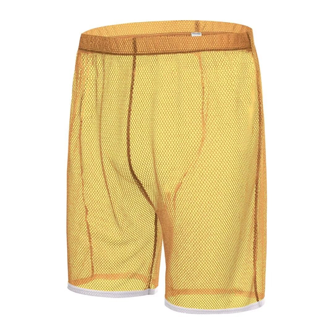 HASWECHYS Men's Fishnet See Through Trunks Sexy Sparkly Glitter Boxer Shorts Underwear Sexy Beach Wear Bikini