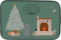 Vista 203 de Caroline's Treasures CK7824DDM - Tapete absorbente para secado de platos con diseño de bulldog inglés, rojo y blanco, para encimera de cocina, 14 x