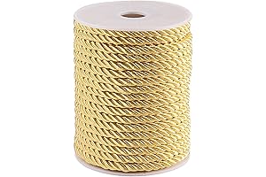 PH PandaHall Twisted Gold Rope Ribbon