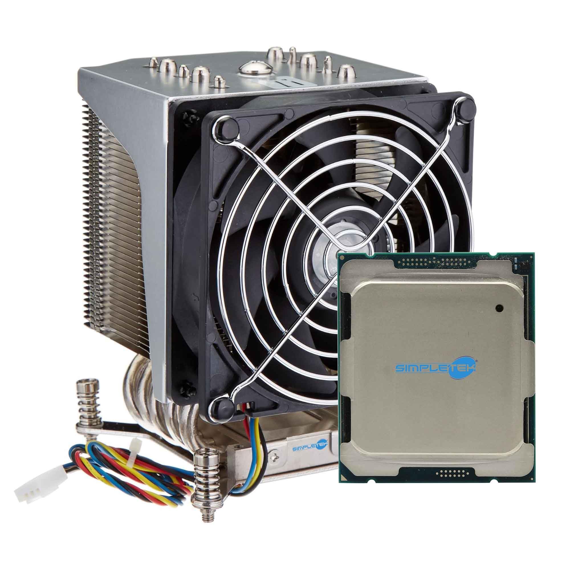 SIMPLETEK - Procesor biurkowy LGA 2066 z radiatorem, 8-rdzeniowy/16-wątkowy, 3,8 GHz (Turbo do 4,4 GHz), TDP 165 W (odnowiony)
