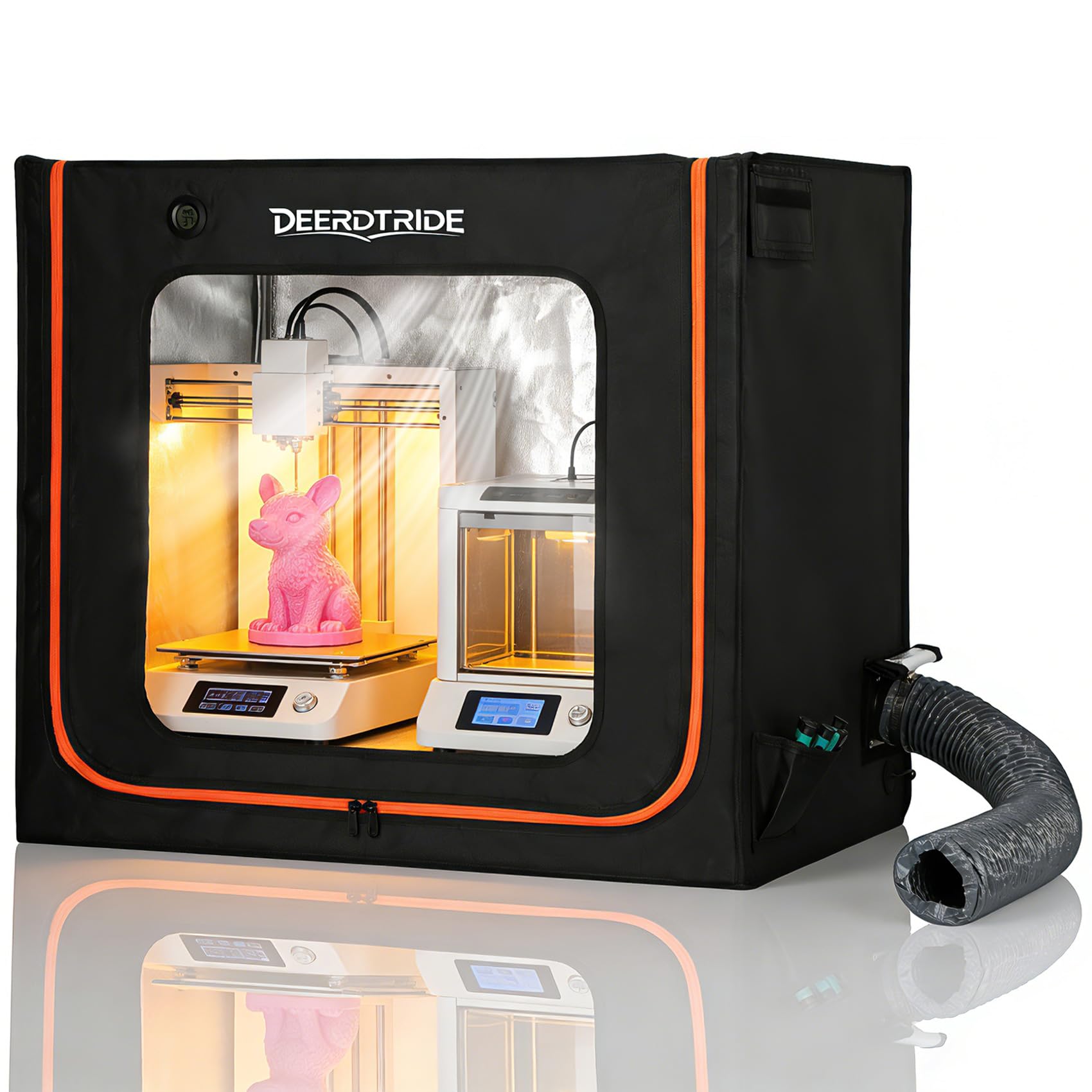 Photo 1 of Large Resin 3D Printer Enclosure with Ventilation System & LED Light, Vented 3D Printer Enclosure with Carbon Filter, Odor Control, Noise Reduction, Dustproof Tent Cover for LCD UV Resin Printers