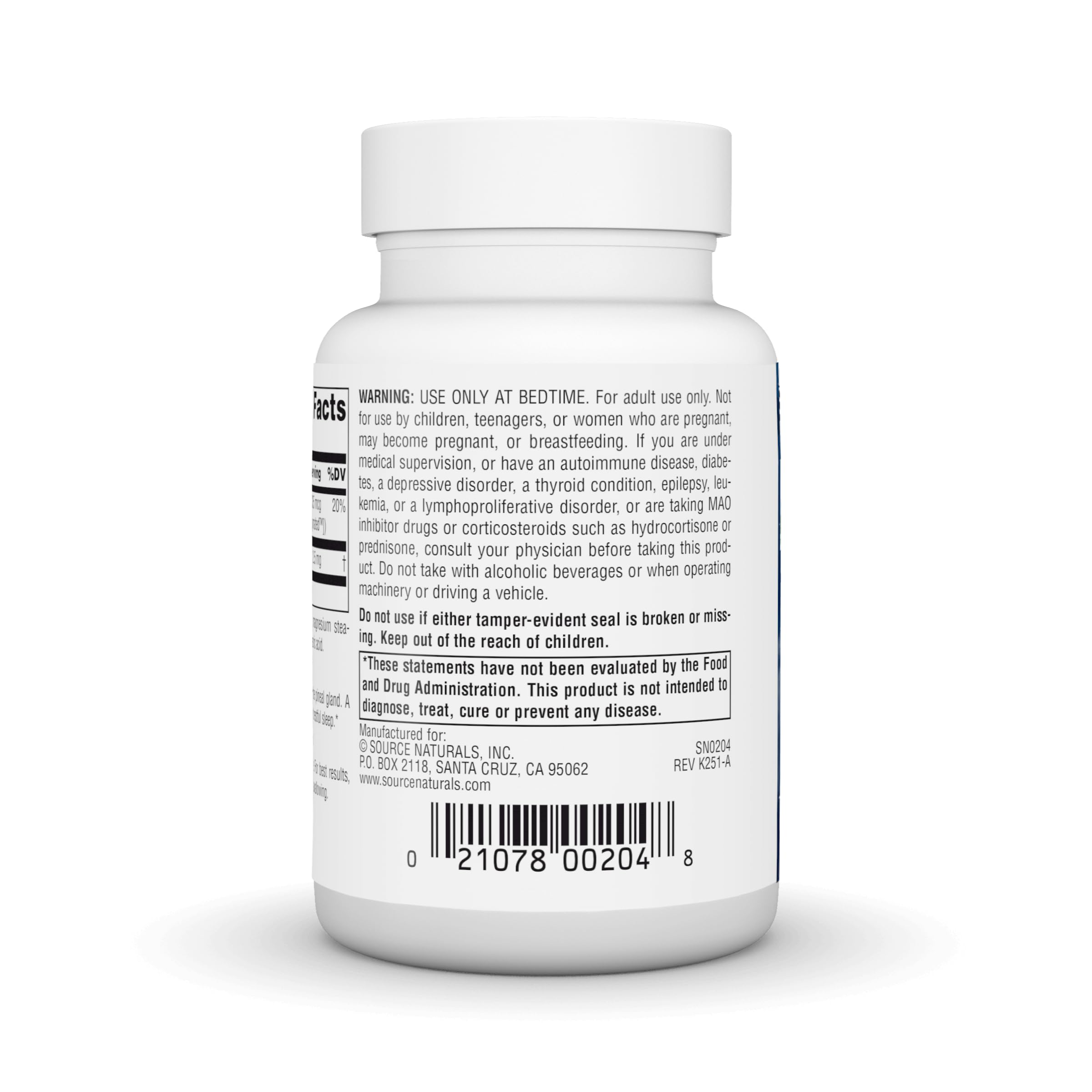 Source Naturals Sleep Science Melatonin - 2.5 mg - 240 Vegan Lozenges — Amazon image 4