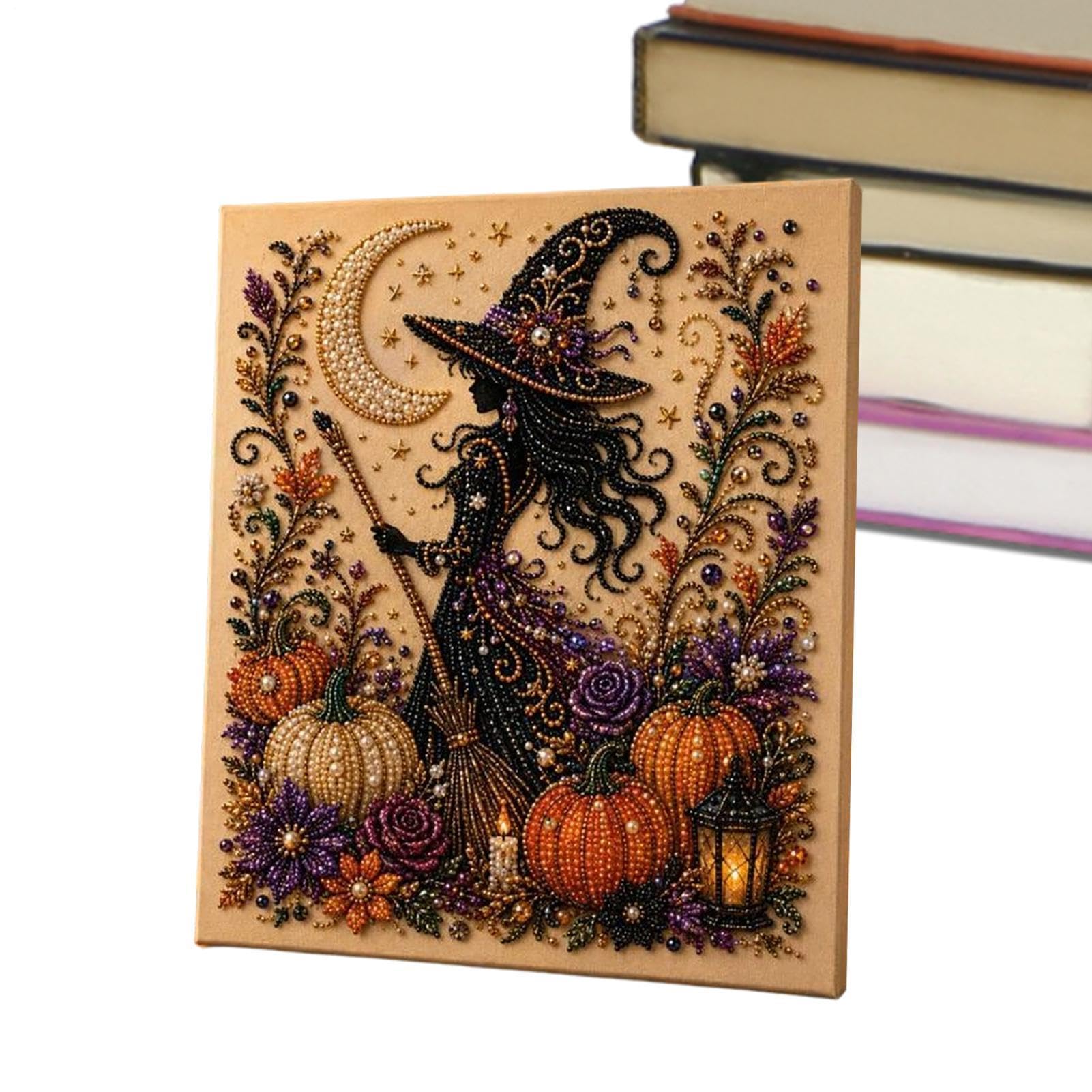 Halloween Ghost Pearl Art DIY Kit I Spooky Ghost Festive Halloween Wall Art