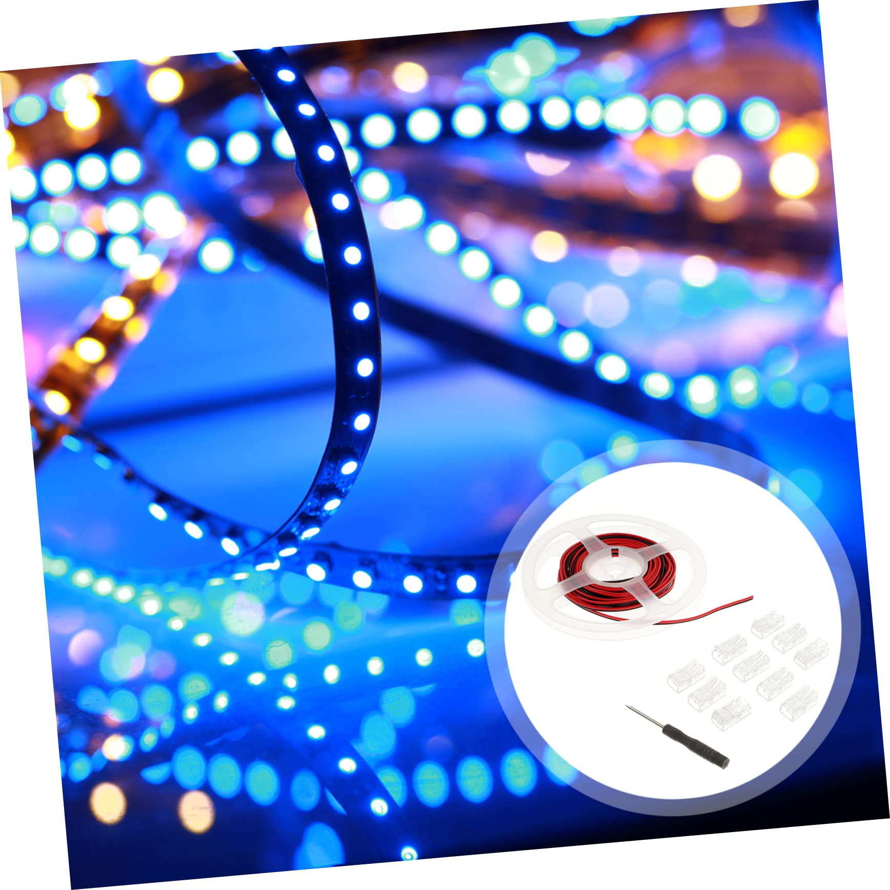 PRETYZOOM 5sätze Poliger Strip Verbinder Lötfreier Adapter Für Lichtstreifen Teiliges Mit Kristallclips Kabel Und Schraubendreher Installieren Transparent