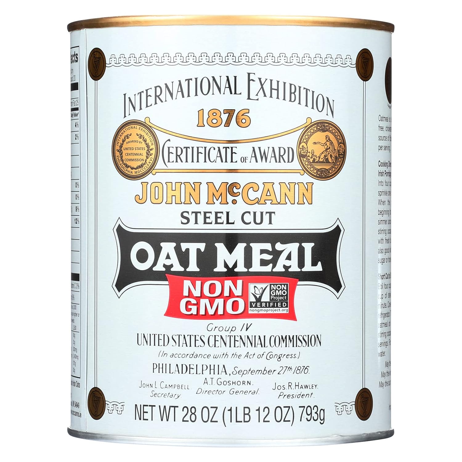 Mccann's Steel Cut Oatmeal, 28-Ounce Tin (Pack of 2)